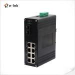 Industrial 8 Port 2.5G Ethernet + 2 Port 10G SFP Fiber Optic Network Switch