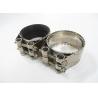 Buy cheap Natural Rubber Inside Heavy Duty Steel Pipe Clamps , Type A Heavy Duty Clamps from wholesalers