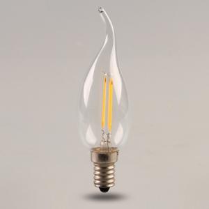 China LED Filament Edison Bulbs light Dimmable E14/E27,2W/4W,110v/220v,Warm/Cool White,Candle wholesale