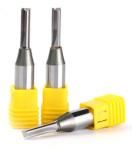 1/2 Inch Shank Two Flute TCT Straight Bit For Wood Cutting / Carbide Solid End
