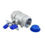 304/316 Stainless Steel Two-Piece Female Thread Ball Valve with Butterfly Handle