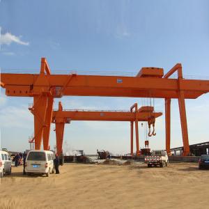 China Double Girder Electric Gantry Crane Industrial Use Box Type 10 Ton 40m wholesale