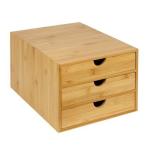 Popular Bamboo Office Supplies , Desktop Tidy A4 Bamboo Storage Drawers
