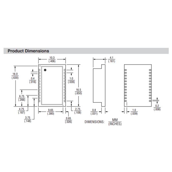 SM42P01EL 5G Chip LAN Transformer Module 600mA PoE+ Current