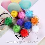 Wholesale Colorful DIY Party Decoration Glitter Pom Pom Ball