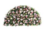 Semi-Sphere Silk Floral Backdrop Artificial Flower Wall 60*120cm