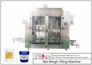 China Net Weight 3KW Automatic Liquid Filling Machine 350B / H Drum Gallons wholesale