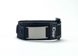 China Woven Name Bracelets / Embroidered Name Bracelets With Double Sided Reflective Stripes wholesale