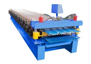 China PLC Control Steel Glazed Tile Roof Panel Roll Forming Machine wholesale
