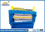 Blue Color Double Layer Roll Forming Machine , Metal Sheet Roof Roll Forming
