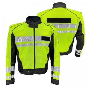 China Police Fluorescent Jacket Vest Reflective Motorcycle Riding Wear Clothing on sale