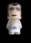 The King Look USB Night Light , Cartoon LED Character Modeling Plastic LED Light
