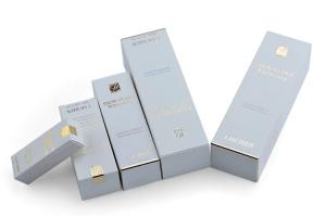 China Custom Luxury Packaging Boxes Embossing CMYK Printed Cosmetic Boxes wholesale