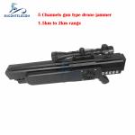 UAV Gun Drone Signal Jammer Blocker 1500 Meters 5 Channels Built In Battery