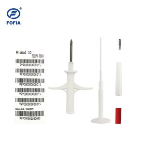 China 2.12X11.5mm ID RFID Bioglass Microchip Tag 134.2KHZ For Horses In White Syringe wholesale