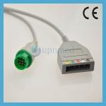 Schiller one piece 3 leads ecg cable,IEC/AHA