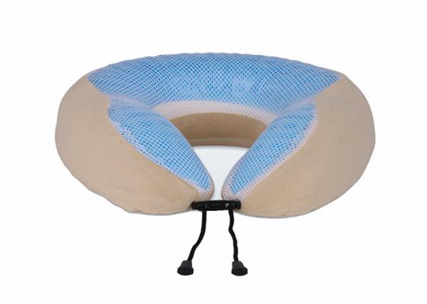 Quality Anti-Snore Gel Travel Neck Pillow Adjustable Adult Car Memory Foam Neck Pillow for sale