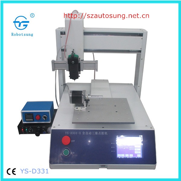 Pcb Semi 3 Axis Automatic Glue Dispensing Machine Robots Jelly ab Side Gluing Machines Boc for Pharmasuctical Boxes