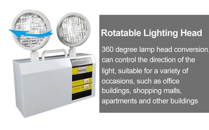 Office IP20 CB 2 X10W Iron Twin Head Led Emergency Light
