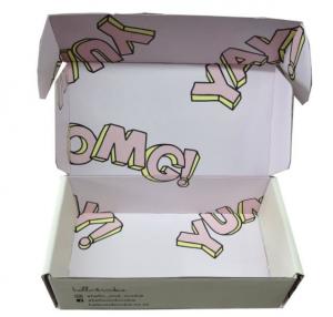 China CMYK Litho Custom Colored Shipping Boxes , BSCI TUV Corrugated Packaging Boxes wholesale