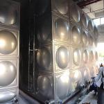 Huge Volume Cubic Meters Welding Water Tank SUS304 Material 24 Monthes Gurantee