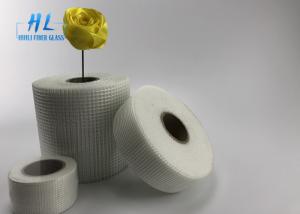China 45mm * 90m White Color Self Adhesive Drywall Tape , Adhesive Fiberglass Mesh Tape wholesale