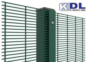 China Anti Climbing 358 Security Mesh Panels Pvc Coated Green Wire Mesh 2.7m 3.0m wholesale