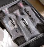Black PVC Wine Bag 0.1-0.8MM Thickness With Logo Printing OEM