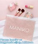 Cosmetic Makeup Bubble Slider Zipper Bags, Zip Padded Pouch For Beauty, Skin