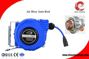 China Pneumatic PU MESH extension retractable spring automatic air hose reel with beautiful color on sale