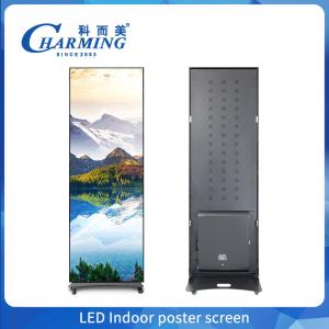 China High Resolution Indoor Poster Advertising Led Screen Large Stand Digital Billboard wholesale