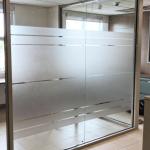 Workshop Produced Decorative Frosted Patterned Glass for Bathroom Shower Room