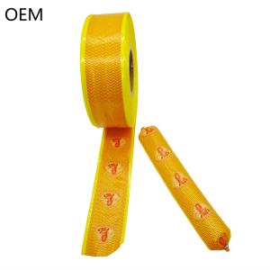 China Yellow Plastic Sausage Casings with No Smell and Customized Logo Printing wholesale