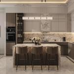 Custom Design Complete Solid Wood Kitchen Cabinets Island Particle Board Carcass