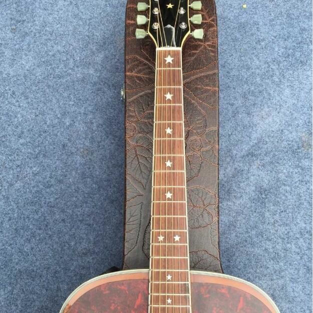 Chibson J180 acoustic guitar / Blonde color double pickguard J180 electric acoustic guitar