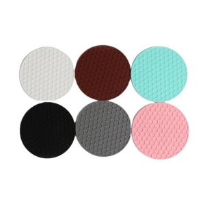 China Deep Grooved Absorbent Silicone Coaster Pad Mat for Heat Resistant Pot Mug Coffee Cup wholesale