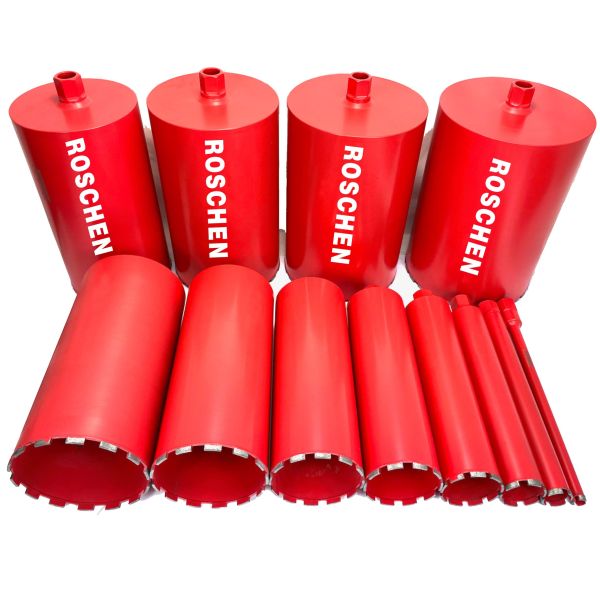 construction diamond core bit wet core drilling concrete, masonry, stone, brick, block