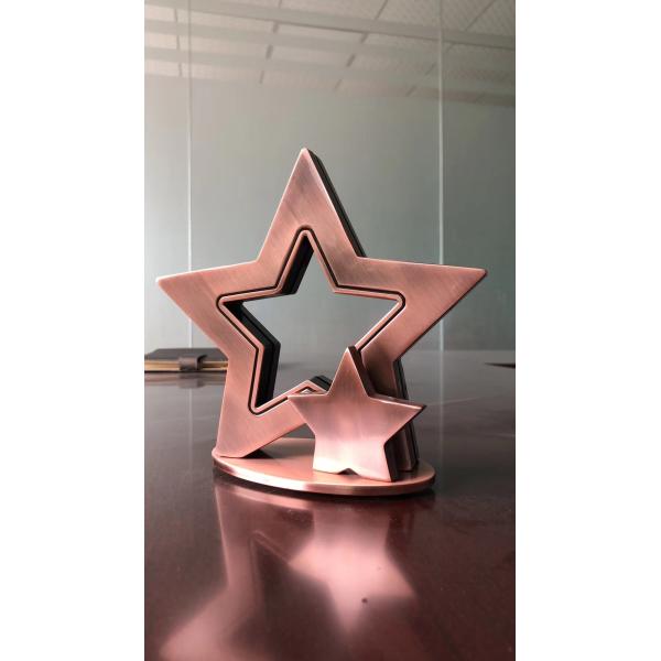 Metal Stars CCC 20cm Height Custom Trophy Cup For Winners