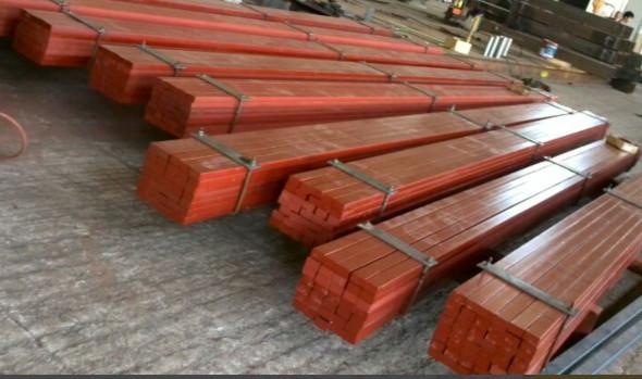 50*30 Smooth Surface Leaf Steel Crane Rail / Crane Square Billet Flat Bar with