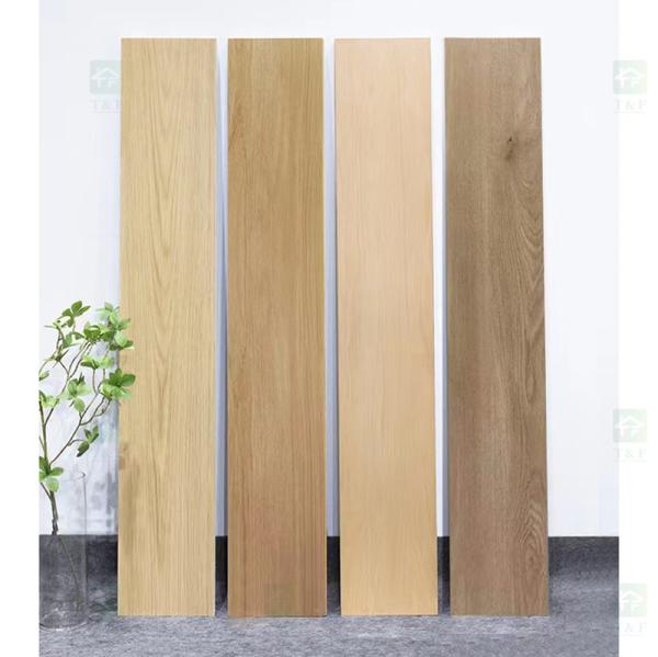 Finish Effect Design Wood Grain Ceramic Tiles , Porcelain Plank Tile Flooring