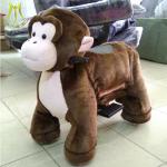 Hansel funny electric kids ride on plush motorized riding horse for park
