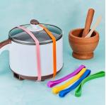 Elastic Silicone Rubber Winding Belt for Lunch Box Colorful Cutting Service