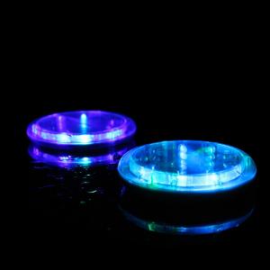China Water Activated Round LED Acrylic Coaster For  Table Centerpieces, Weddings, Birthdays, KTV ,Night Club on sale