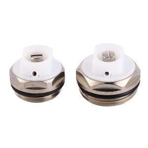 China Brass Air Vent Valve Manual Radiator Bleed Plug 1/2'' 3/4&quot; wholesale