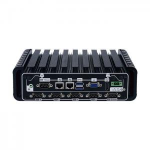 China Aluminum Alloy Industrial Mini PC Wide Voltage 9V-36V With 10 COM Optional wholesale