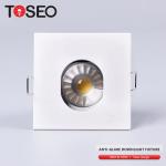 Fixed White Square Downlights , Anti Glare LED Lights 70mm Cut Out For Living