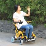 ISO13485 6 km/H Lightweight Foldable Electric Wheelchair