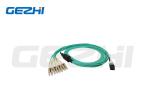 Low PDL Multimode Patch Cable MPO OM3 12 Fiber MPO Trunk Cable