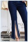 58 59" Width 9.8oz 99 Cotton 1 Elastane Indigo Dyed Denim Fabric Yarn