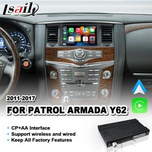 China Wireless Carplay Android Auto Interface for 2011-2017 Nissan Patrol Y62 wholesale